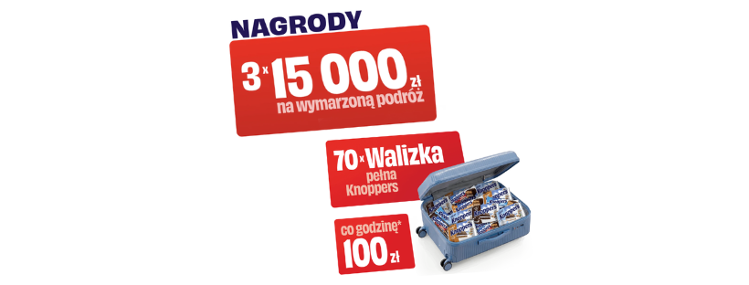 Loteria Knoppers - Wygraj podróż za jeden Knoppers!
